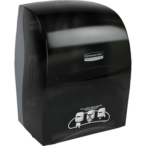Distributeur de serviettes en rouleaux durs Sanitouch, Manuel, 12,63" la x 10,2" p x 16,13" h Les Distributions ICE