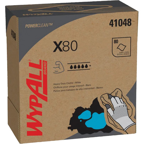 Chiffons &agrave; usage prolong&eacute; X80 WypAll, Robuste, 16-4/5" lo x 9" la Les Distributions ICE