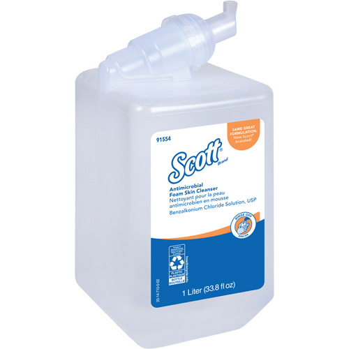Scott&reg; Control Antimicrobial Skin Cleanser, Foam, 1 L, Unscented Les Distributions ICE