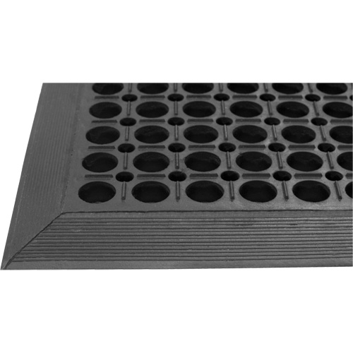 Tapis de s&eacute;rie Competitor, &agrave; fentes, 3' x 5' x 7/8", Noir, Caoutchouc naturel Les Distributions ICE