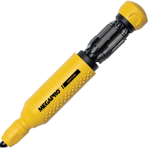 Original SHAFTLOK 15-in-1 Multi-Bit Screwdriver, 8-37/50" L, Textured Handle Les Distributions ICE