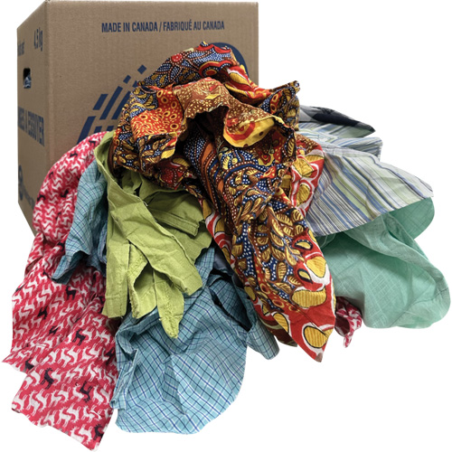 Chiffons d'essuyage, M&eacute;lange de couleurs, 10 lb Les Distributions ICE