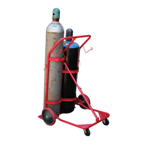Cylinder Cart, Mold-on Rubber Wheels, 25-1/2"W x 7"L Base, 350 lbs. Les Distributions ICE
