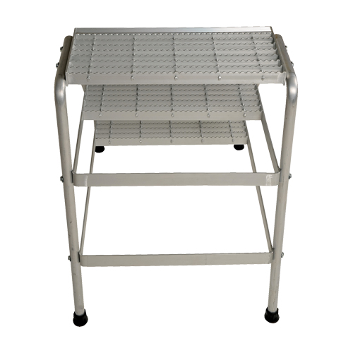 Aluminum Step Stand, 3 Steps, 34-9/16" x 22-13/16" x 30" High Les Distributions ICE