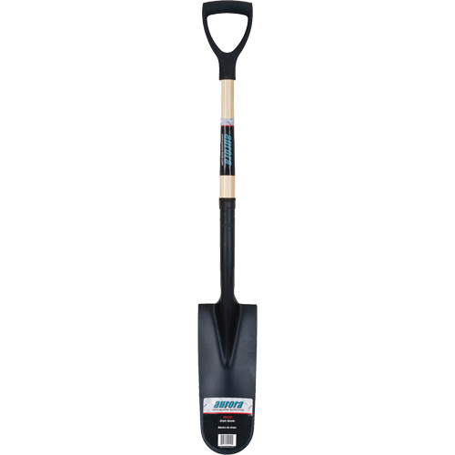 Heavy-Duty Drain Spade, Carbon Steel, 16" x 6" Blade, 29" L, D-Grip Handle Les Distributions ICE