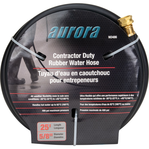 Contractor Duty Rubber Hose, Rubber, 5/8" dia. x 25' Les Distributions ICE
