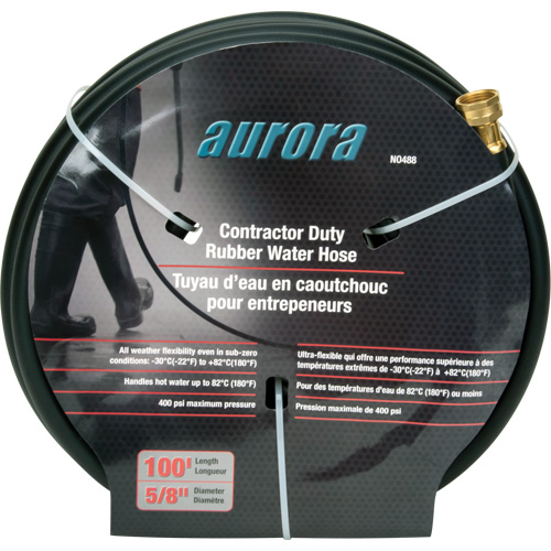 Contractor Duty Rubber Hose, Rubber, 5/8" dia. x 100' Les Distributions ICE