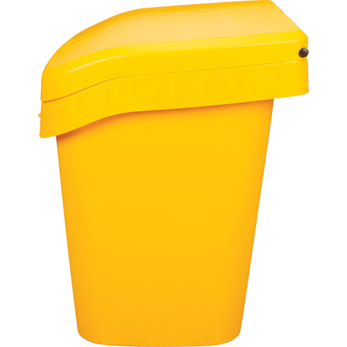 Salt & Sand Storage Bins, With Hasp, 21" x 27" x 26", 4.24 cu. ft., Yellow Les Distributions ICE