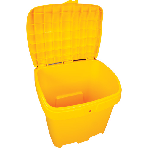 Salt & Sand Storage Bins, With Hasp, 21" x 27" x 26", 4.24 cu. ft., Yellow Les Distributions ICE