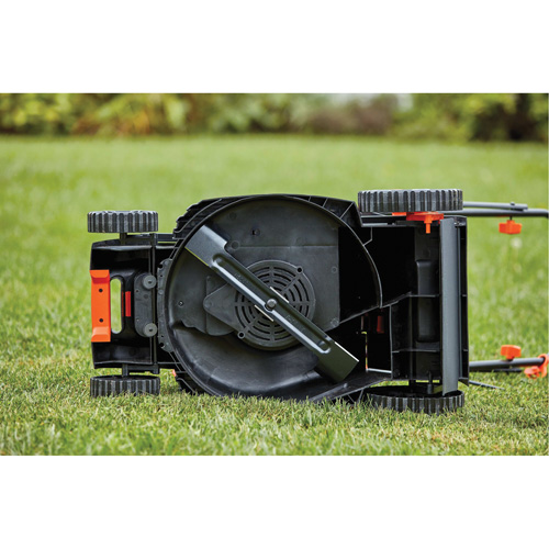 Lawn Mower with Comfort Grip Handle, Push Walk-Behind, Electric, 15" Cutting Width Les Distributions ICE