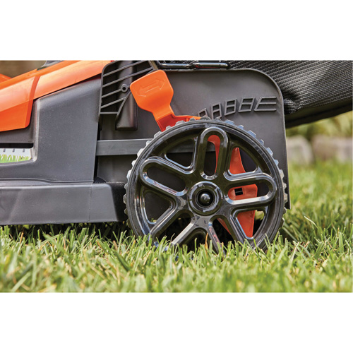 Lawn Mower with Comfort Grip Handle, Push Walk-Behind, Electric, 17" Cutting Width Les Distributions ICE