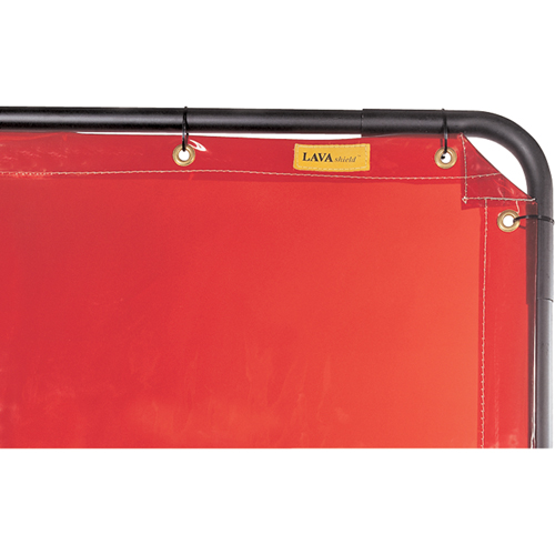 Lavashield Curtain, 68.5" x 68.5", High Transparency, Orange Les Distributions ICE