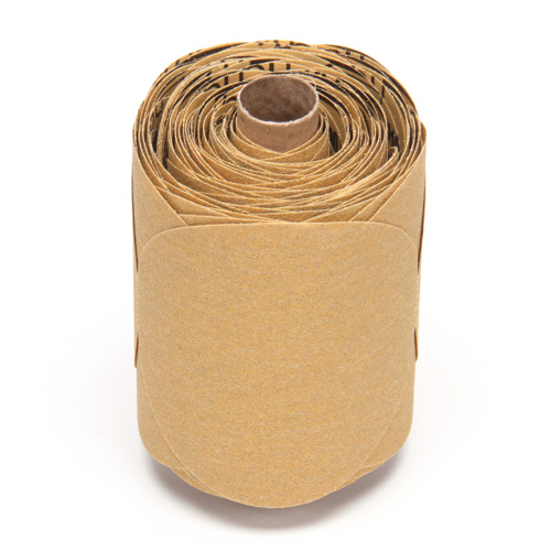 Stikit Gold Paper 216U Disc Roll, Aluminum Oxide, 5" W x 52' L, P100 Grit Les Distributions ICE