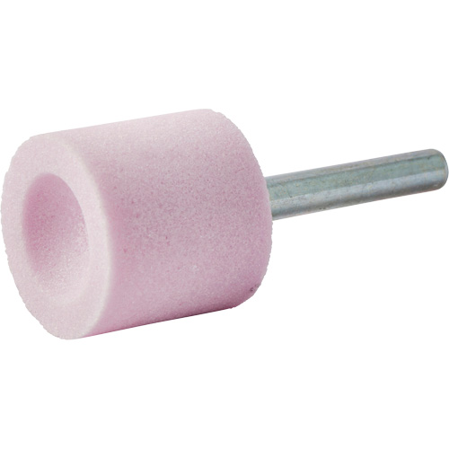 Vitrified Bond Mounted Point, A38, Aluminum Oxide, 1" Dia., 1" L, 80 Grit Les Distributions ICE