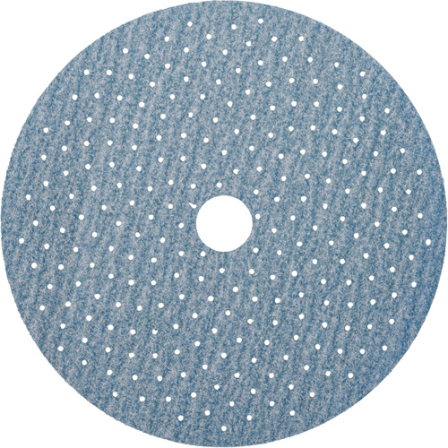Dry Ice Multi-Air Cyclonic A975 H&L Center Hole Vacuum Disc, 6" Dia., P280 Grit, Ceramic Alumina Les Distributions ICE
