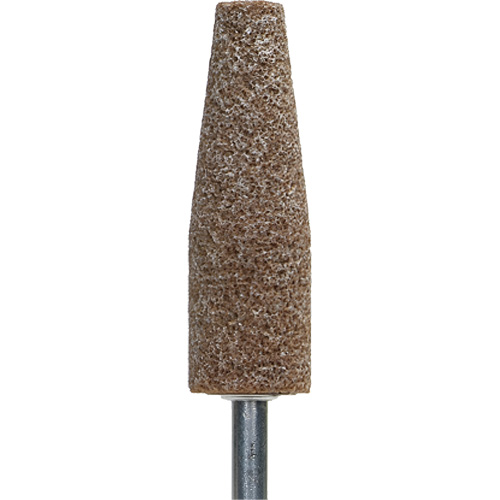 Gemini Vitrified Bond Mounted Point, A38, Aluminum Oxide, 1-1/2" Dia., 1-1/2" L, 60 Grit Les Distributions ICE