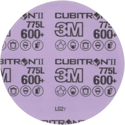 Disque en pellicule Cubitron II Hookit, dia 5", Grain 600+, C&eacute;ramique, 3 mil Les Distributions ICE