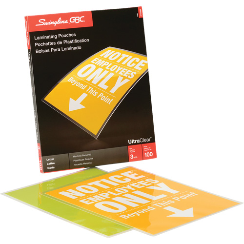 Laminated Letter Size Pouch Les Distributions ICE