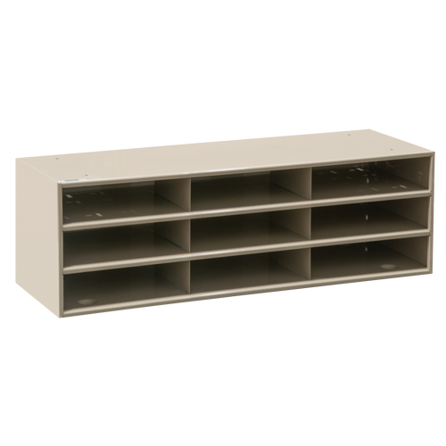 Data Organizers, Stationary, 15 Slots, Steel, 33-3/4" W x 11 5/8" D x 17 3/4" H Les Distributions ICE
