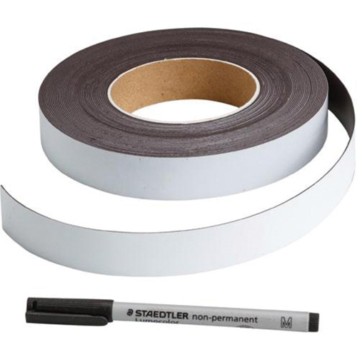&eacute;tiquette magn&eacute;tique inscriptible, Magn&eacute;tique, 600" lo x 1" la Les Distributions ICE