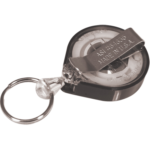 Retractable Mini-Bak&reg; Key Rings, Plastic, 36" Cable, Belt Clip Attachment Les Distributions ICE