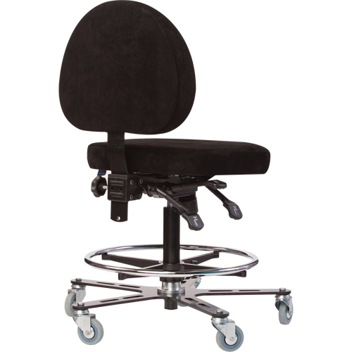 Si&egrave;ges ergonomiques pour le soudage TF180, Su&egrave;de, Noir, Capacit&eacute; 300 lb Les Distributions ICE