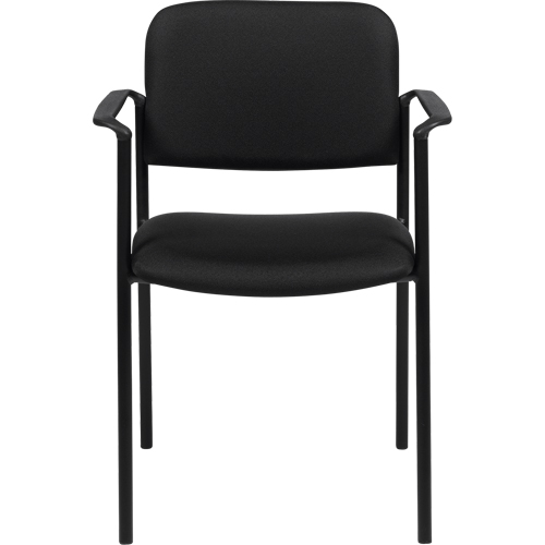 Chaises empilables, Tissu, Hauteur 32", Capacit&eacute; 300 lb, Noir Les Distributions ICE