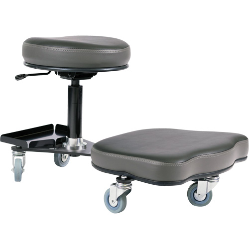 Flex Ergonomic Chair, Vinyl, Black/Grey Les Distributions ICE