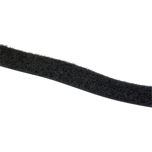 Ruban d'attaches, Boucle, 25 vg x 1", Cousu, Noir Les Distributions ICE