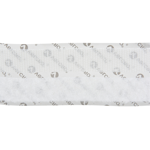 Attache, Boucle et crochet, 15' x 3/4", Adh&eacute;sif, Blanc Les Distributions ICE