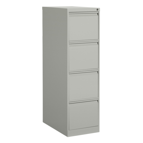 Classeur vertical, Acier, 4 tiroirs, 15-1/7" la x 25" p x 52" h, Gris Les Distributions ICE