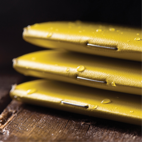 All-Weather Notebook, Soft Cover, Yellow, 48 Pages, 4-5/8" W x 7" L Les Distributions ICE