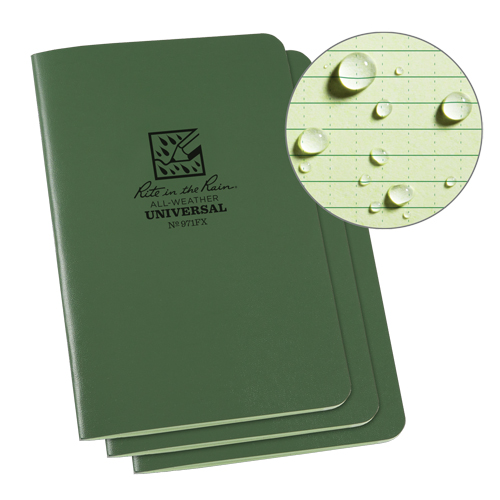 Notebook, Soft Cover, Green, 48 Pages, 4-5/8" W x 7" L Les Distributions ICE