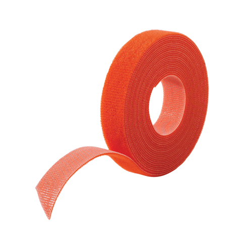 Ruban pour gestion des c&acirc;bles One-Wrap, Boucle et crochet, 25 vg x 3/4", Auto-aggripant, Orange Les Distributions ICE