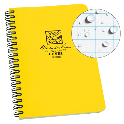 Side-Spiral Notebook, Soft Cover, Yellow, 64 Pages, 4-5/8" W x 7" L Les Distributions ICE