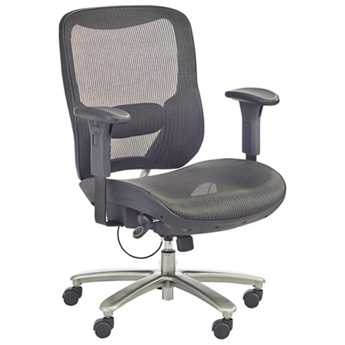 Chaise &eacute;conomique pour personnes de taille forte ou grandes, Mailles, Noir, Capacit&eacute; 450 lb Les Distributions ICE