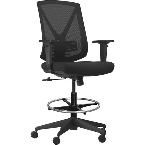 Activ Series Premium Synchro-Tilt Adjustable Chair, Fabric/Mesh, Black, 275 lbs. Capacity Les Distributions ICE