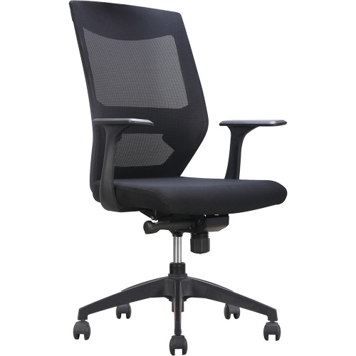 Chaise de bureau ajustable &agrave; basculement synchronis&eacute; s&eacute;rie Activ, Tissu/Mailles, Noir, Capacit&eacute; 275 lb Les Distributions ICE