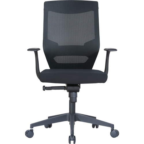 Chaise de bureau ajustable &agrave; basculement synchronis&eacute; s&eacute;rie Activ, Tissu/Mailles, Noir, Capacit&eacute; 275 lb Les Distributions ICE