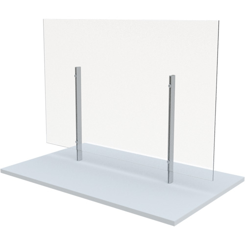 Freestanding Board Mount Sneeze Guard, 48" W x 36" H Les Distributions ICE