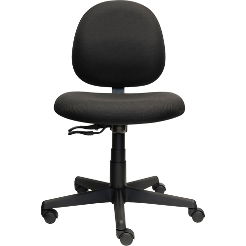 Chaise de travail &agrave; dossier bas Aspen, Tissu, Noir, Capacit&eacute; 275 lb Les Distributions ICE