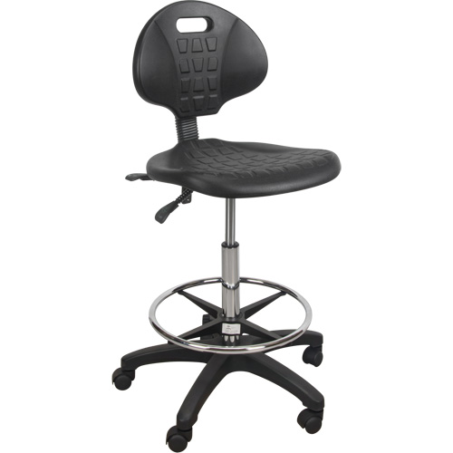 Heavy-Duty Ergonomic Stool, Mobile, Adjustable Height, 250 lbs. Capacity Les Distributions ICE