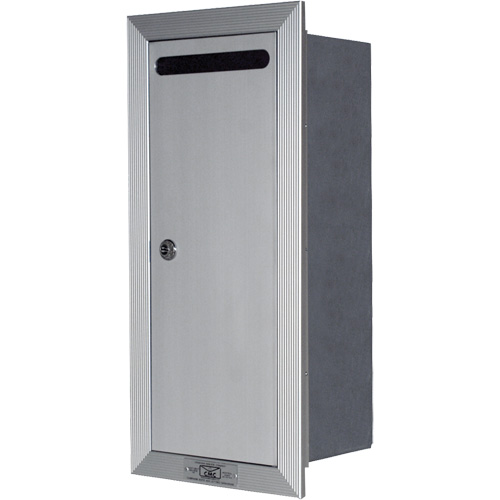 Recessed Collection Box, Wall -Mounted, 16-3/16" x 6-3/8", Aluminum Les Distributions ICE