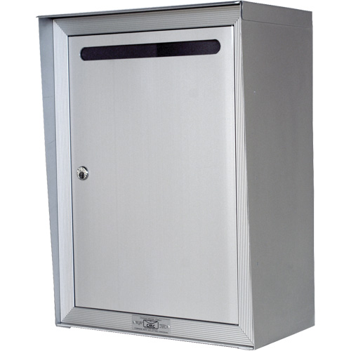 Collection Box, Wall -Mounted, 16-3/16" x 6-3/8", Aluminum Les Distributions ICE