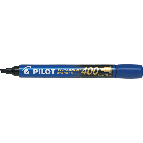 Marqueur permanent 400, Bleu, Pointe Ciseau Les Distributions ICE