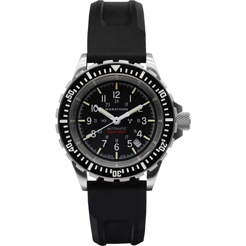 Grande montre automatique de plong&eacute;e, Num&eacute;rique, &agrave; piles, 41 mm, Noir Les Distributions ICE