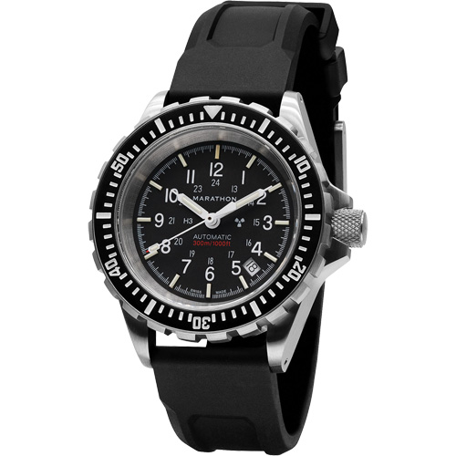Grande montre automatique de plong&eacute;e, Num&eacute;rique, &agrave; piles, 41 mm, Noir Les Distributions ICE