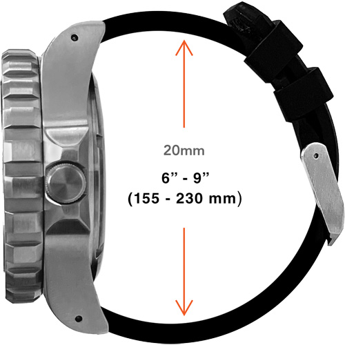 Grande montre automatique de plong&eacute;e, Num&eacute;rique, &agrave; piles, 41 mm, Noir Les Distributions ICE