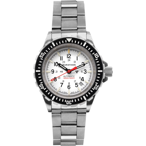Grande montre automatique de plong&eacute;e &eacute;dition arctique GSAR avec bracelet en acier inoxydable, Num&eacute;rique, &agrave; piles, 41 mm, Argent Les Distributions ICE