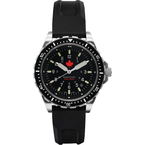 Red Maple Jumbo Diver's Quartz Watch, Digital, Battery Operated, 46 mm, Black Les Distributions ICE